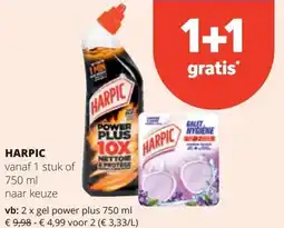 Spar HARPIC vanaf 1 stuk of 750 ml aanbieding