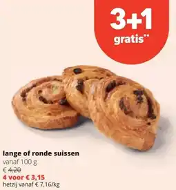 Spar lange of ronde suissen aanbieding