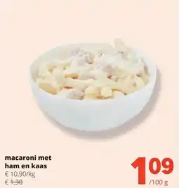 Spar macaroni met ham en kaas aanbieding