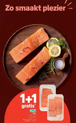 Spar SPAR verse zalm vanaf ± 200 g aanbieding