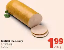 Spar kipfilet met curry aanbieding