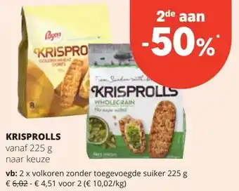 Spar KRISPROLLS aanbieding