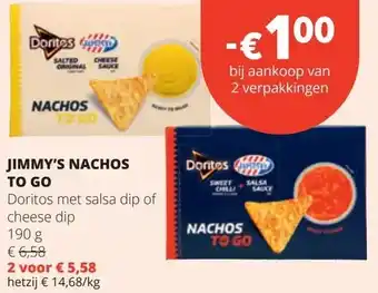 Spar JIMMY'S NACHOS TO GO aanbieding