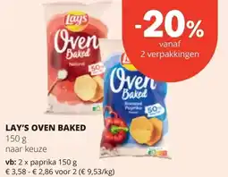 Spar LAY'S OVEN BAKED aanbieding