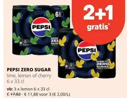 Spar PEPSI ZERO SUGAR aanbieding