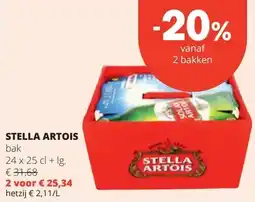 Spar STELLA ARTOIS aanbieding