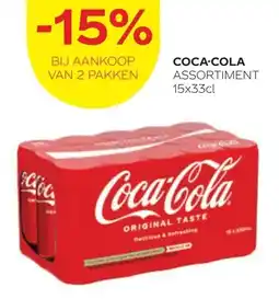 Spar COCA-COLA ASSORTIMENT 15x33cl aanbieding