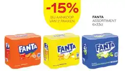 Spar FANTA ASSORTIMENT 6x33cl aanbieding