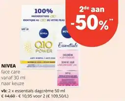 Spar NIVEA essentials dagcrème 50 ml aanbieding
