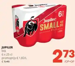 Spar JUPILER blik 6 x 25 cl aanbieding