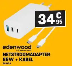 Electro Depot NETSTROOMADAPTER 65W + KABEL aanbieding