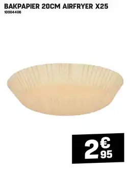 Electro Depot BAKPAPIER 20CM AIRFRYER X25 aanbieding