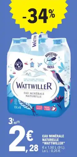 E.Leclerc Eau minérale naturelle wattwiller aanbieding