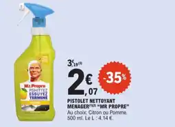 E.Leclerc Pistolet nettoyant menager Mr propre aanbieding