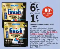 E.Leclerc Tablettes lave vaisselle finish aanbieding