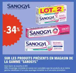 E.Leclerc Sur les produits présents en magasin de la gamme sanogyl aanbieding