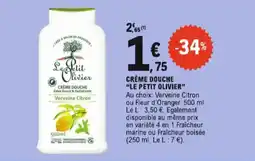 E.Leclerc Crème douche le petit olivier aanbieding