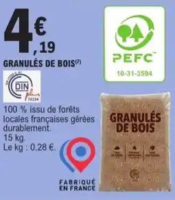 E.Leclerc Granulés de bois aanbieding