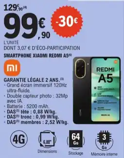 E.Leclerc Smartphone xiaomi redmi A5 aanbieding