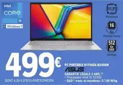 E.Leclerc PC portable R1704ZA-BX456W aanbieding