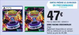 E.Leclerc Sonic racing crossworlds aanbieding