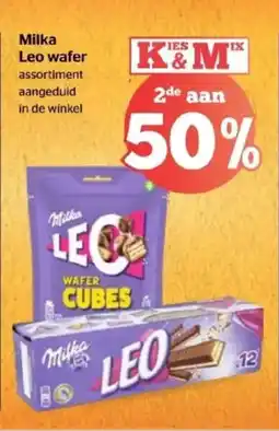Spar Milka Leo wafer aanbieding