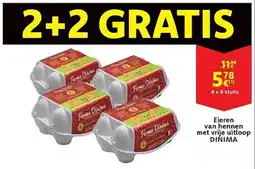 Cora Eieren van hennen met vrije uitloop dinima aanbieding