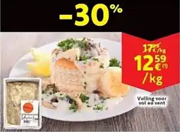 Cora Vulling voor vol au vent aanbieding
