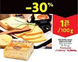 Cora Raclette kaas racled'or aanbieding
