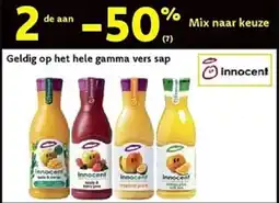 Cora Geldig op het hele gamma vers sap aanbieding