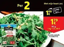 Cora Rucola salade florette aanbieding