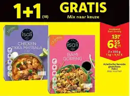 Cora Aziatische bereide gerechten isali aanbieding