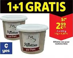 Cora Rillette van puur varkensvlees aanbieding