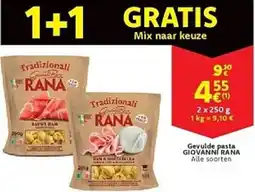 Cora Gevulde pasta giovanni rana aanbieding