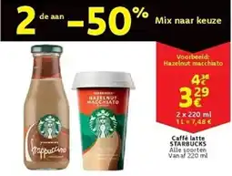 Cora Caffé latte starbucks aanbieding