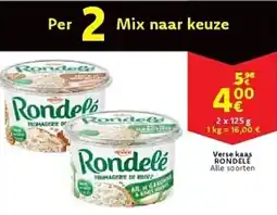 Cora Verse kaas rondele aanbieding