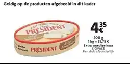 Cora L'ovale president extra smeuïge kaas aanbieding