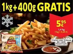 Cora Frieten voor friteuse Mc cain tradition aanbieding