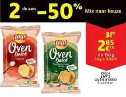 Cora Chips lay's oven baked aanbieding