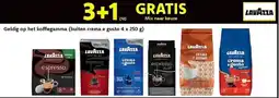 Cora Geldig op het koffiegamma buiten crema e gusto aanbieding