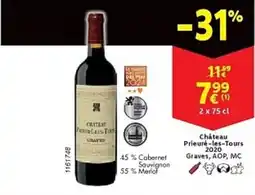 Cora Château Prieuré-les-Tours 2020 Graves AOP MC aanbieding
