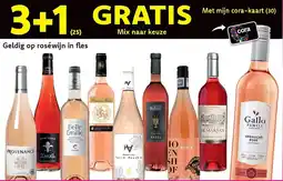 Cora Geldig op rosé wijn in fles aanbieding