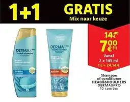 Cora Shampoo of conditioner head&shoulders dermaxpro aanbieding