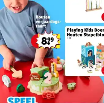 Kruidvat Houten verjaardags- taart aanbieding