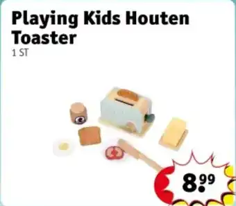 Kruidvat Playing kids houten toaster aanbieding
