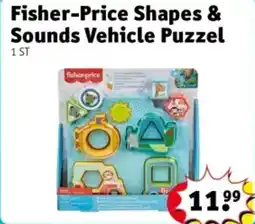 Kruidvat Fisher-Price Shapes & Sounds Vehicle Puzzel aanbieding