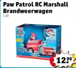 Kruidvat Paw Patrol RC Marshall Brandweerwagen aanbieding