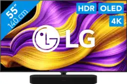 Coolblue LG 55 OLED EVO G56 4K (2025) + Sonos Beam Gen2 Noir aanbieding