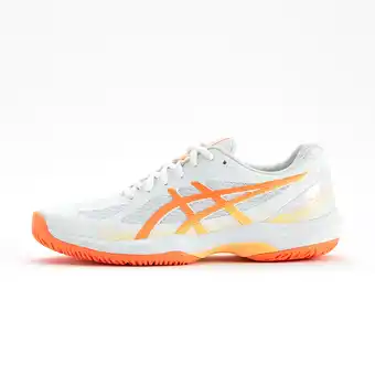 Decathlon Zaalsportschoenen voor dames Gel Court Hunter 4 wit/oranje aanbieding