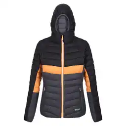 Decathlon Dames Harrock II Baffled Hooded Jacket (Afdichting Grijs/Zwart) aanbieding